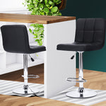 PU Leather Metal Industrial Black Bar Stools