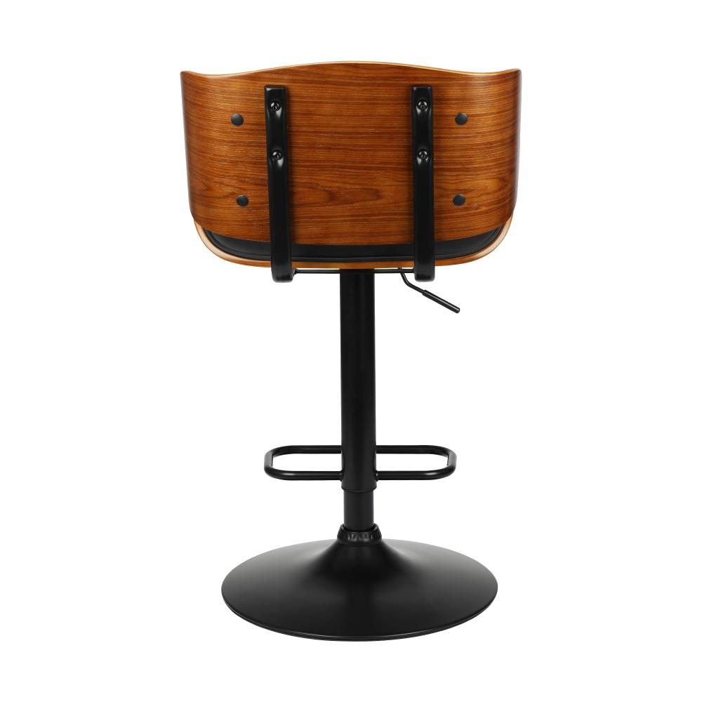 Bar Stools  Swivel Chair Kitchen Gas Lift Wooden Chairs Leather x1