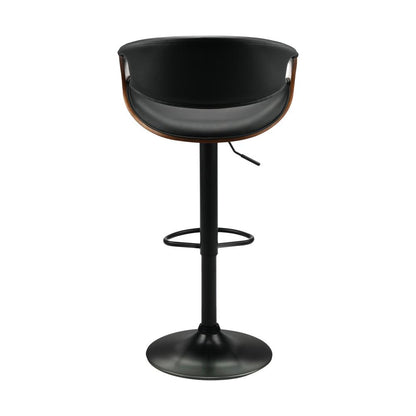 Bar Stools  Swivel Chair Kitchen Gas Lift Wooden Bar Stool Leather x1