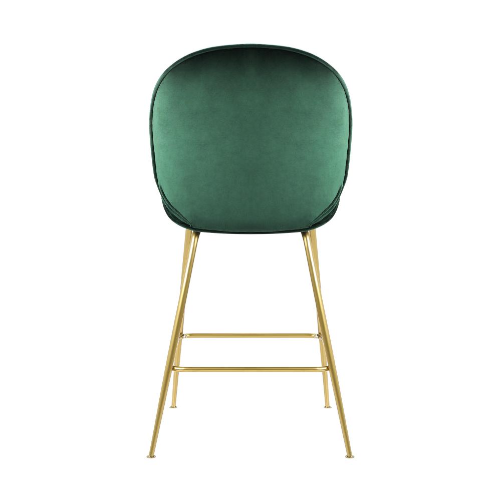 Bar Stools Kitchen Stool Chairs Barstool Dining Chair Velvet Metal x2