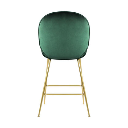 Bar Stools Kitchen Stool Chairs Barstool Dining Chair Velvet Metal x2