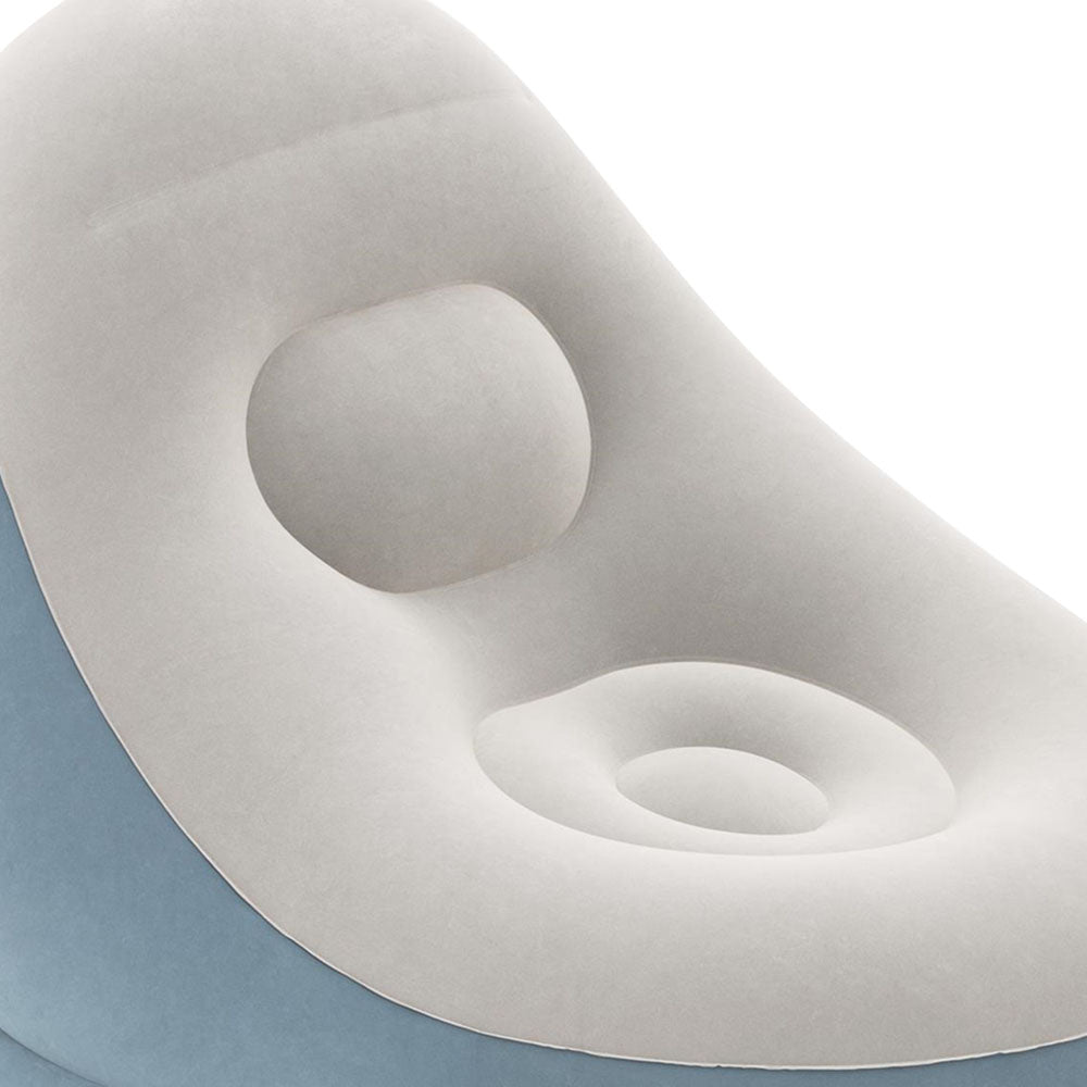 Purple/Blue Lazy Sofa Lounge Ottoman Air Chair Seat - 54×54×26cm