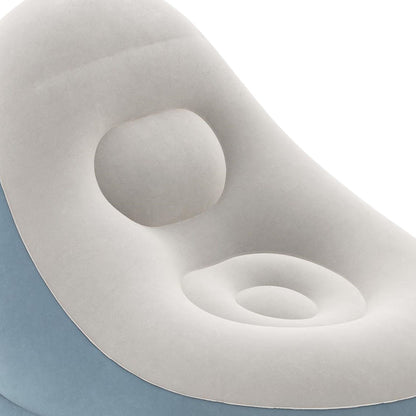 Purple/Blue Lazy Sofa Lounge Ottoman Air Chair Seat - 54×54×26cm