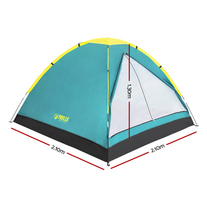 Camping Tent Pop Up Canvas Hiking Beach Sun Shade Camp 3 Person Dome