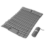 Self Inflating Mattress Camping Sleeping Mat Air Bed Pad Double Pillow