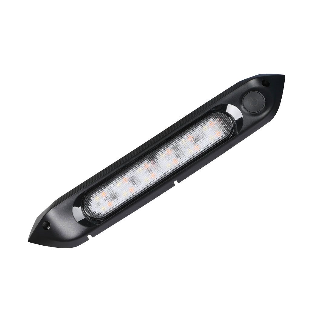 12V Dual LED Awning Light Amber White Waterproof Caravan Exterior
