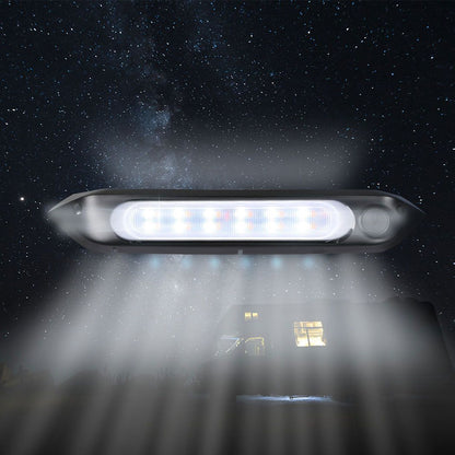 12V Dual LED Awning Light Amber White Waterproof Caravan Exterior