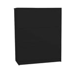 Tallboy Dresser 6 Chest of Drawers Cabinet 85 x 39.5 x 105 - Black