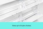 Shoe Cabinet Organizer Storage Rack 1200 x 240 x 920 - White