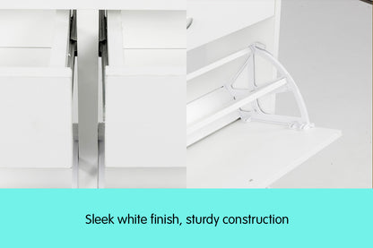 Shoe Cabinet Organizer Storage Rack 1200 x 240 x 920 - White