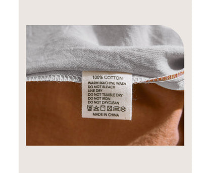 Quilt Cover Set Cotton Duvet King Orange Brown