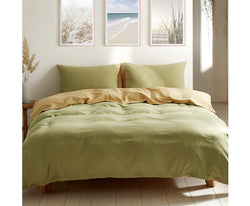 Cosy Club Duvet Cover Quilt Set King Flat Cover Pillow Case Yellow Inspired King