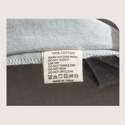 Quilt Cover Set Cotton Duvet Queen Blue Dark Grey