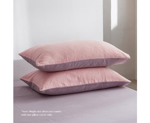 Cosy Club Duvet Cover Quilt Set Doona Cover Pillow Case Candy Floss QUEEN