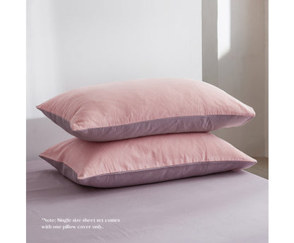 Cosy Club Duvet Cover Quilt Set Doona Cover Pillow Case Candy Floss QUEEN