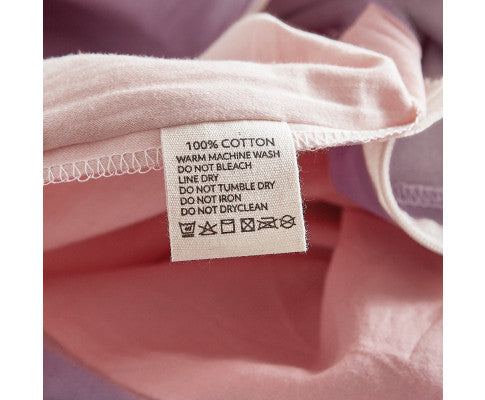 Cosy Club Duvet Cover Quilt Set Doona Cover Pillow Case Candy Floss QUEEN