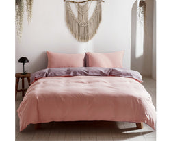 Cosy Club Duvet Cover Quilt Set Doona Cover Pillow Case Candy Floss QUEEN