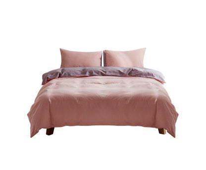 Cosy Club Duvet Cover Quilt Set Doona Cover Pillow Case Candy Floss QUEEN
