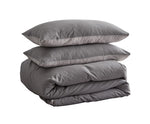 Comfortable Duvet Cover Quilt Set Single Flat Cover Pillow Case Grey Inspired