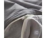 Comfortable Duvet Cover Quilt Set Single Flat Cover Pillow Case Grey Inspired