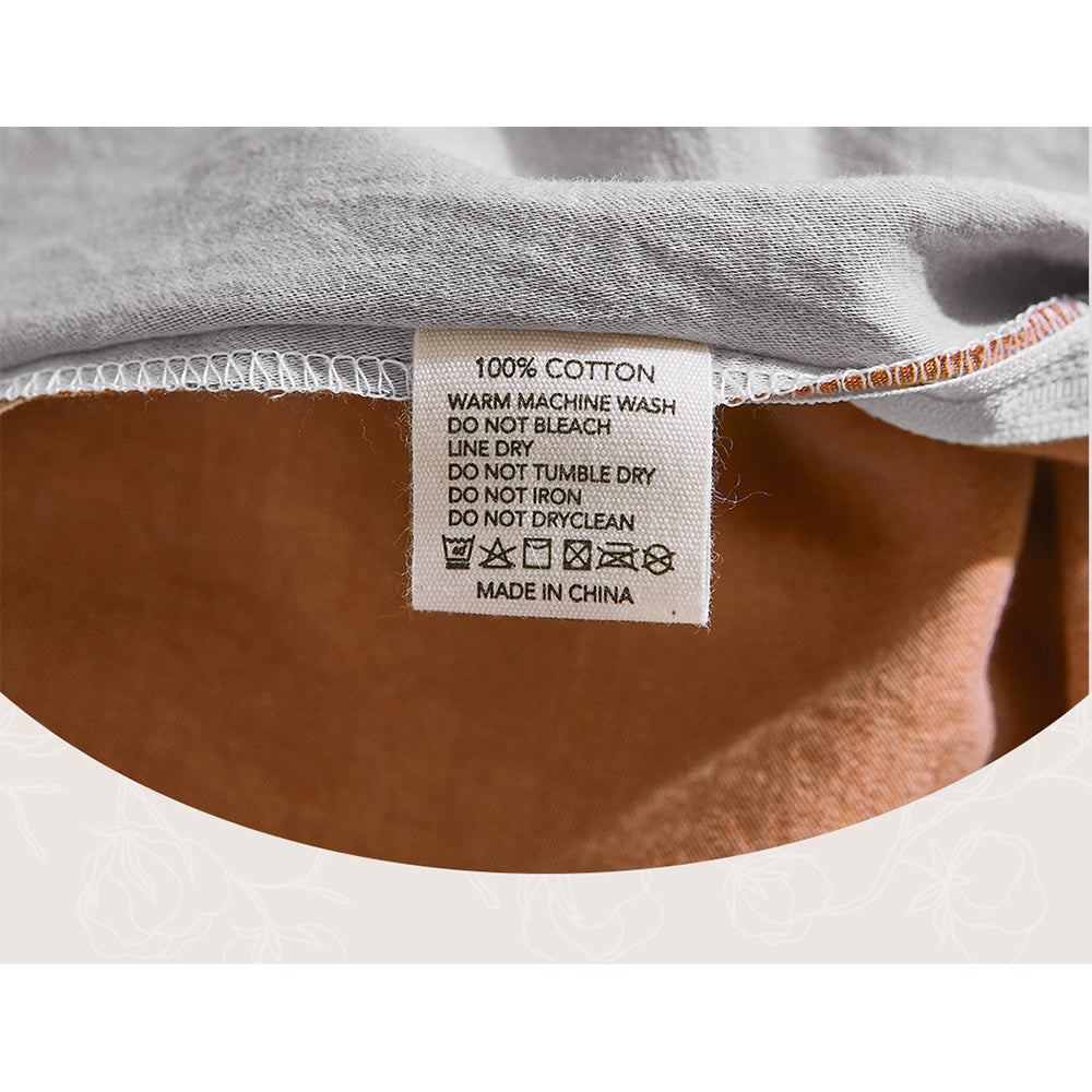 Sheet Set Cotton Sheets Queen Orange Brown