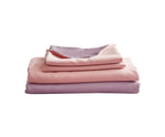 Cotton Bed Sheet set Queen Cover Pillow Case Pink Purple