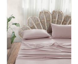 Beautiful Bed Sheets Set Queen Flat Cover Pillow Case Purple Essential