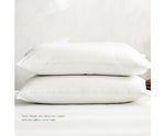 Hypoallergenic fabric Bed Sheets Set Single Flat Cover Pillow Case White Essential