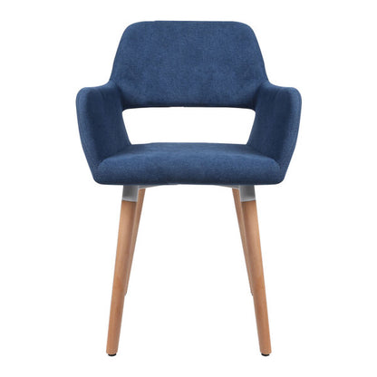 2x Dining Chairs Blue