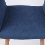 2x Dining Chairs Blue