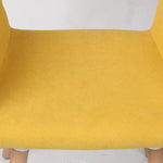 2x Dining Chairs Yellow