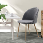 2x Dining Chairs Grey