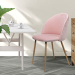 2x Dining Chairs Pink