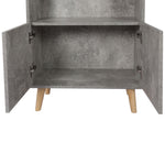 Bookshelf Storage Cabinet Industrial Bookcase Open Shelves