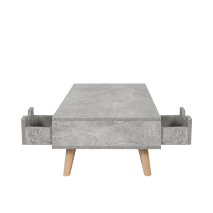 Coffee Table Simple Storage Wooden Cabinet Grey