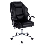 Leather High Back Modern Reclining Executive Office Chair Black