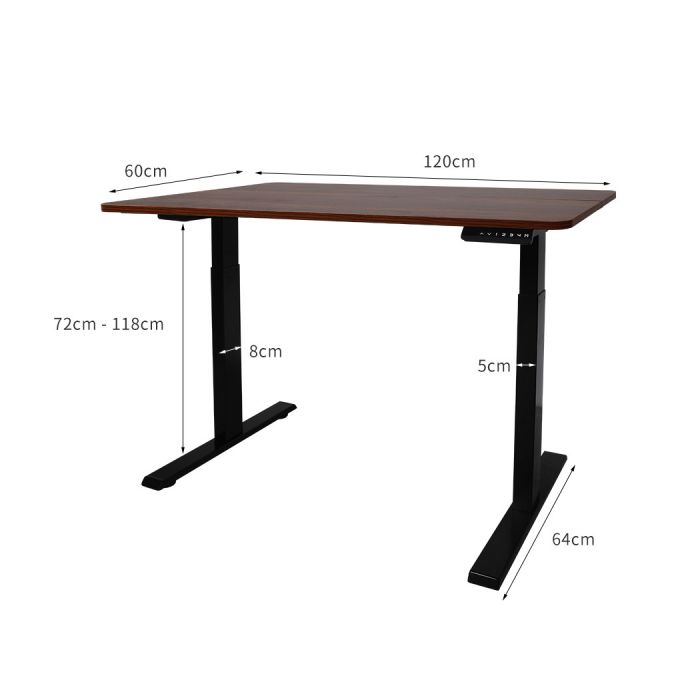 High-quality Standing Desk Motorised Height Electric Computer Table-Wooden
