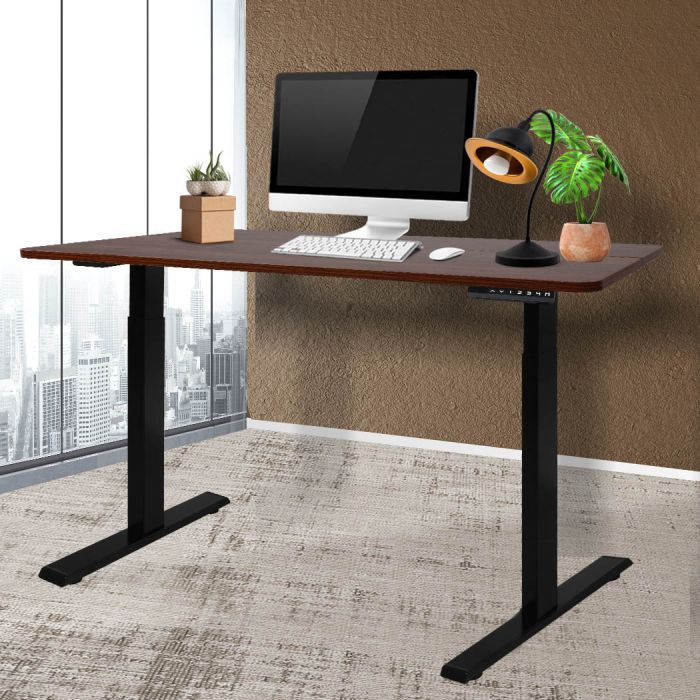 High-quality Standing Desk Motorised Height Electric Computer Table-Wooden