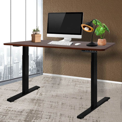 High-quality Standing Desk Motorised Height Electric Computer Table-Wooden