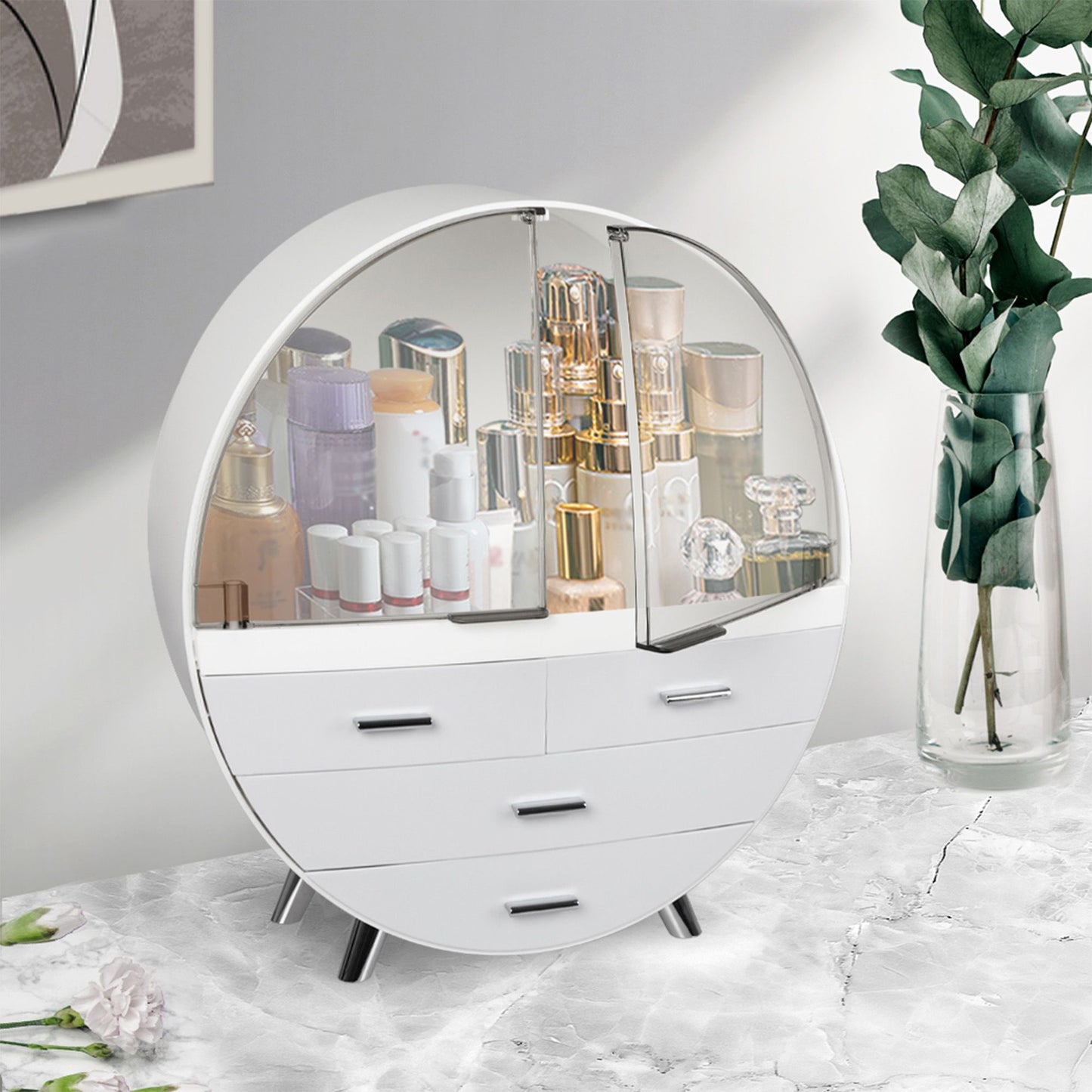 Makeup Organiser Box Cosmetic Case Jewellery Storage Case Desktop
