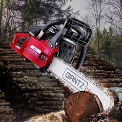 45CC Petrol Commercial Chainsaw Chain Saw Bar E-Start Black