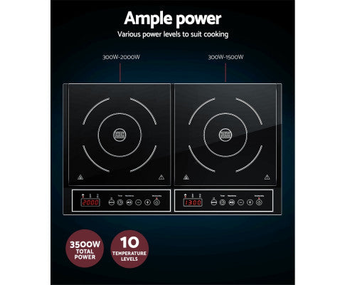 Electric Induction Cooktop 60cm Portable Ceramic Cook Top 3500W