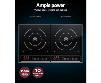Electric Induction Cooktop 60cm Portable Ceramic Cook Top 3500W