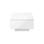 Coffee Table LED Light High Gloss Storage Drawer Modern Furniture