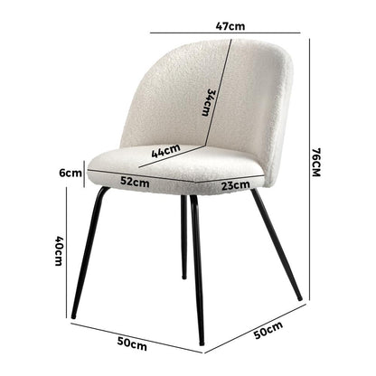 Dining Chairs Accent Chair Armchair Kitchen Upholstered Exclusive White