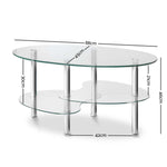 3 Tier Coffee Table - Glass