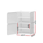 Shoe Cabinet DIY Shoe Box White Cube Portable Organiser Storage Stand