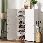 Shoe Cabinet DIY Shoe Box White Cube Portable Organiser Storage Stand