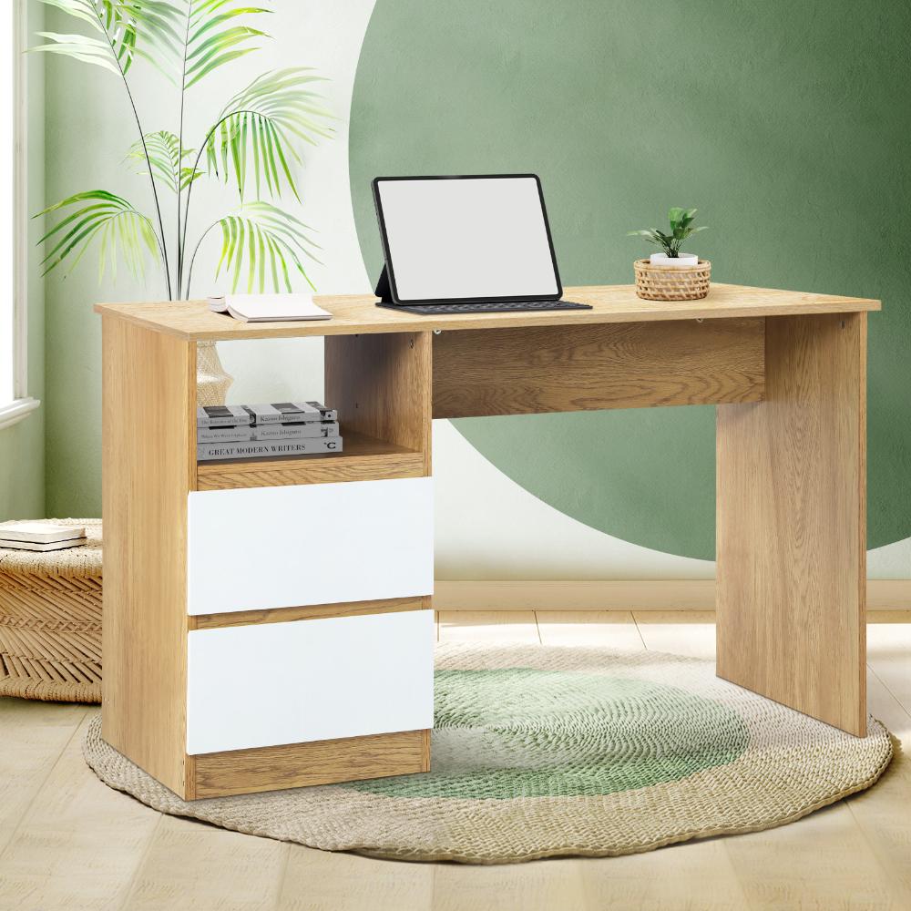 Computer Desk Drawers Storage Laptop Table Student Study Office Desks