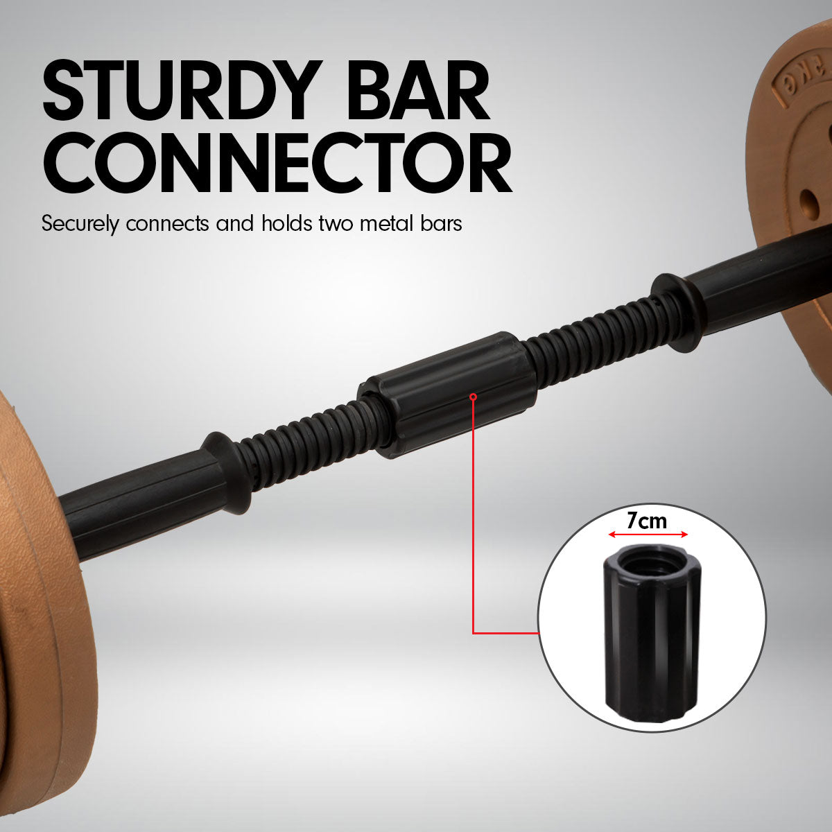 20kg Home Gym Adjustable Dumbbell and Barbell Weights Set - Gold